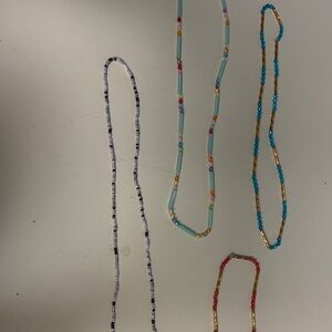 Colorful Beaded Necklaces Set